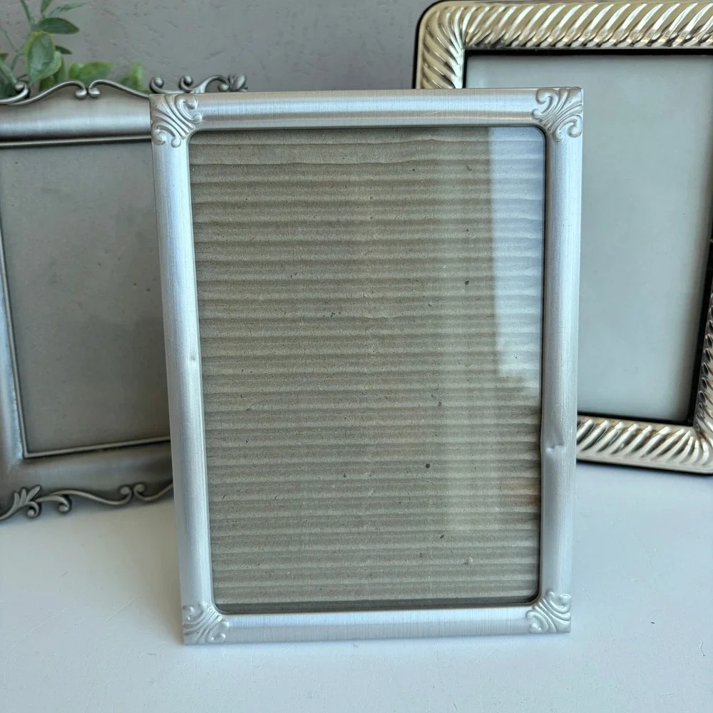 Vintage Silver Toned Picture Frame Set of 3